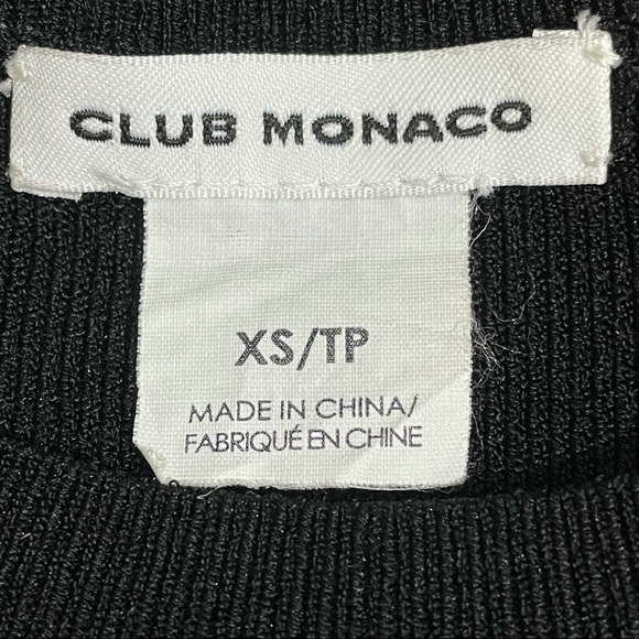 Club Monaco Colema Cold Shoulder Fine Ribbed Sweater - Picture 9 of 11